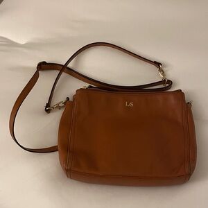 Lo & Sons Pearl - Cognac Leather Crossbody Bag